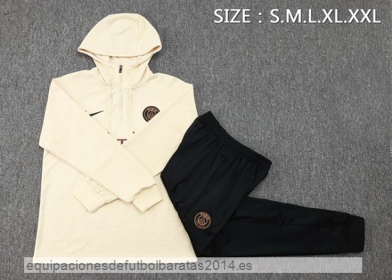 Nuevo Conjunto Completo Chaqueta Con Capucha Niños Paris Saint Germain 23/24 Amarillo Negro Baratas